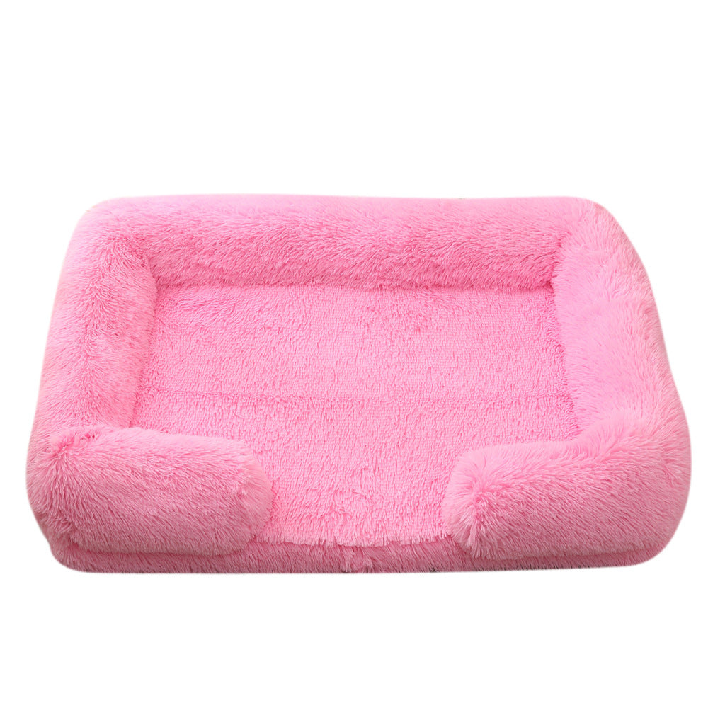 Ultra Soft Plush Round Pet Bed Cozy Winter Dog & Cat Bed