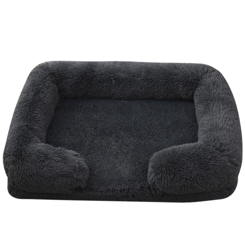 Ultra Soft Plush Round Pet Bed Cozy Winter Dog & Cat Bed