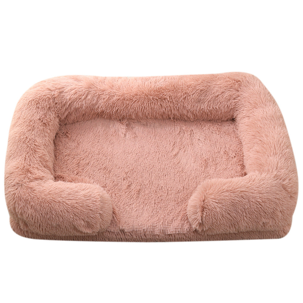Ultra Soft Plush Round Pet Bed Cozy Winter Dog & Cat Bed