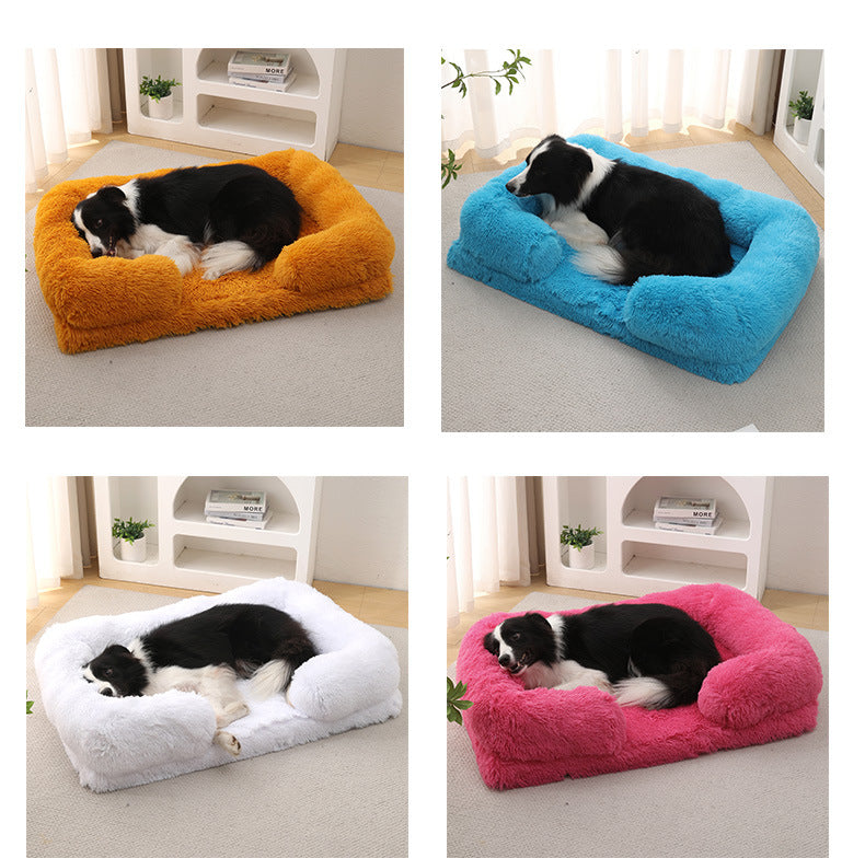 Ultra Soft Plush Round Pet Bed Cozy Winter Dog & Cat Bed